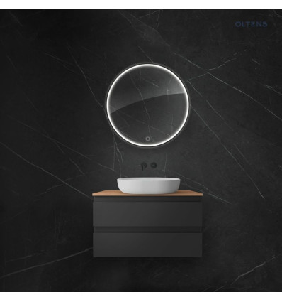 Lustro 80 cm okrągłe z oświetleniem LED i systemem Klarglas Nordlis Oltens (64101300)