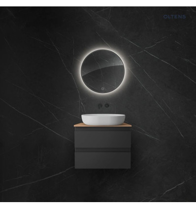 Lustro 60 cm okrągłe z oświetleniem LED i systemem Klarglas Nordlis Oltens (64108300)