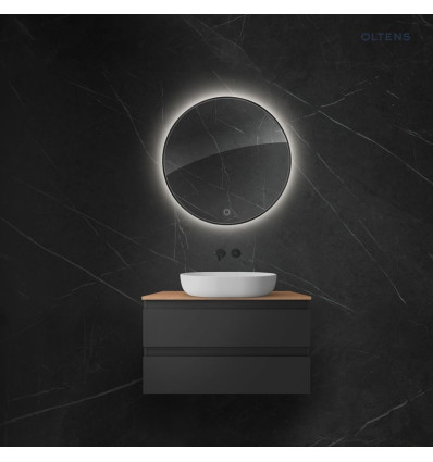 Lustro 80 cm okrągłe z oświetleniem LED i systemem Klarglas Nordlis Oltens (64109300)