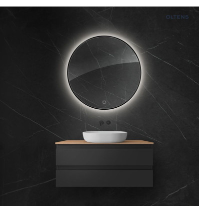 Lustro 100 cm okrągłe z oświetleniem LED i systemem Klarglas Nordlis Oltens (64110300)