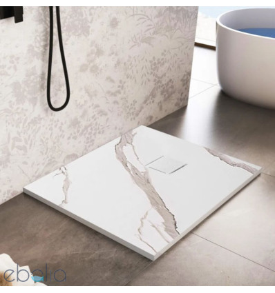 Brodzik kwadratowy 90x90 Magnum Carrara White Rea (REA-K7005)