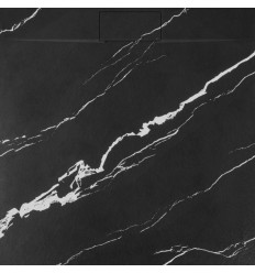 Brodzik kwadratowy 90x90 Bazalt Carrara Black Rea (REA-K7003)