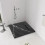 Brodzik kwadratowy 90x90 Bazalt Carrara Black Rea (REA-K7003)