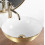 Umywalka nablatowa Stella White Gold Brush Rea (REA-U9087)
