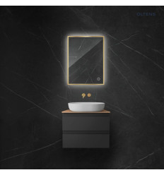 Lustro 60x80 cm prostokątne z oświetleniem LED i systemem Klarglas Nordlis Oltens (64115800)