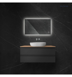 Lustro 60x100 cm prostokątne z oświetleniem LED i systemem Klarglas Nordlis Oltens (64111000)
