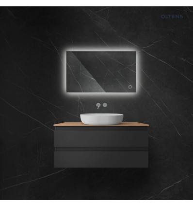 Lustro 60x100 cm prostokątne z oświetleniem LED i systemem Klarglas Nordlis Oltens (64111000)