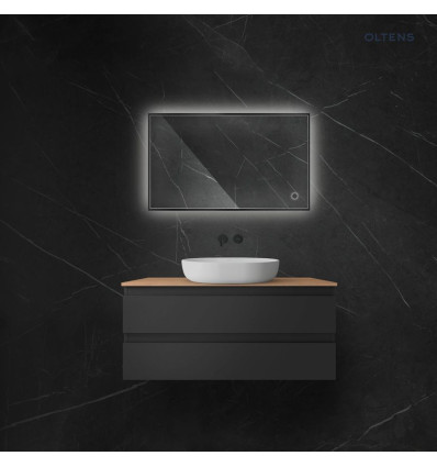 Lustro 60x100 cm prostokątne z oświetleniem LED i systemem Klarglas Nordlis Oltens (64111300)