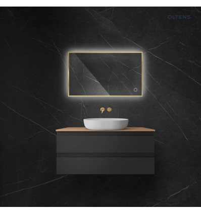 Lustro 60x100 cm prostokątne z oświetleniem LED i systemem Klarglas Nordlis Oltens (64111800)
