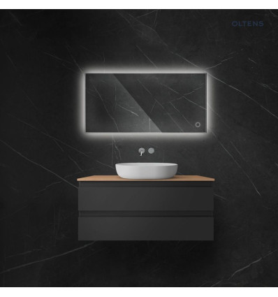 Lustro 60x120 cm prostokątne z oświetleniem LED i systemem Klarglas Nordlis Oltens (64112000)