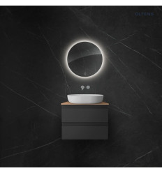 Lustro 60 cm okrągłe z oświetleniem LED i systemem Klarglas Nordlis Oltens (64108000)