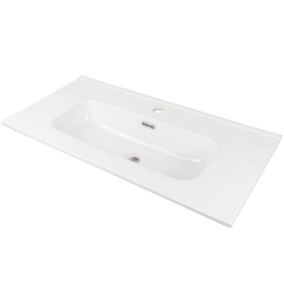 Umywalka ceramiczna 80cm wpuszczana w blat Tubo Deante (CTU 6U8M)