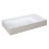 Umywalka ścienna 80 lewa z tworzywa Solid Surface Level bicolor white matt/fume matt Elita (RE041461216190)