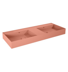 Umywalka ścienna 120 duo z tworzywa Solid Surface Level terra pink matt Elita (RE041461206600)
