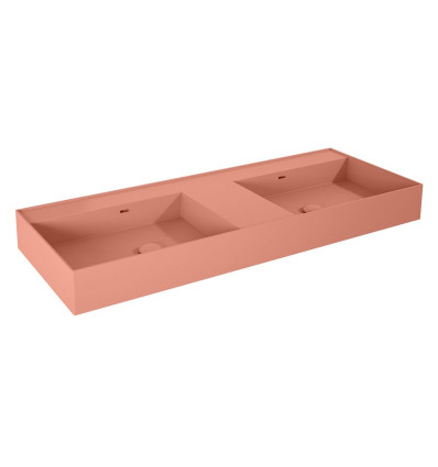 Umywalka ścienna 120 duo z tworzywa Solid Surface Level terra pink matt Elita (RE041461206600)