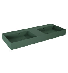Umywalka ścienna 120 duo z tworzywa Solid Surface Level forest green matt Elita (RE041461207010)