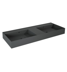 Umywalka ścienna 120 duo z tworzywa Solid Surface Level anthracite matt Elita (RE041461206010)