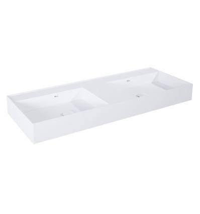 Umywalka ścienna 120 duo z tworzywa Solid Surface Level white matt Elita (RE041461205290)