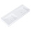 Umywalka ścienna 120 duo z tworzywa Solid Surface Level white matt Elita (RE041461205290)