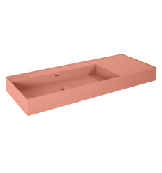 Umywalka ścienna 120 lewa z tworzywa Solid Surface Level terra pink matt Elita (RE041461196600)