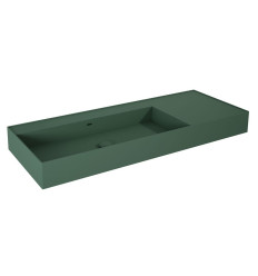 Umywalka ścienna 120 lewa z tworzywa Solid Surface Level forest green matt Elita (RE041461197010)