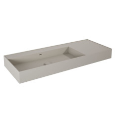 Umywalka ścienna 120 lewa z tworzywa Solid Surface Level fume matt Elita (RE041461197020)