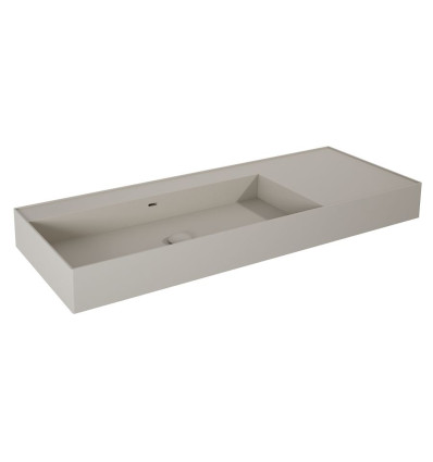 Umywalka ścienna 120 lewa z tworzywa Solid Surface Level fume matt Elita (RE041461197020)