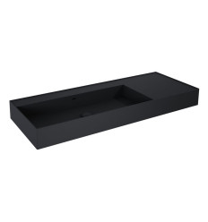 Umywalka ścienna 120 lewa z tworzywa Solid Surface Level black matt Elita (RE041461197160)