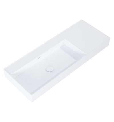 Umywalka ścienna 120 lewa z tworzywa Solid Surface Level white matt Elita (RE041461195290)