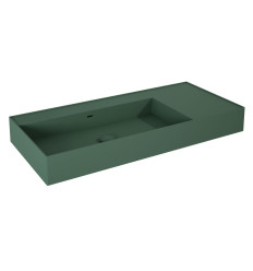 Umywalka ścienna 100 lewa z tworzywa Solid Surface Level forest green matt Elita (RE041461187010)