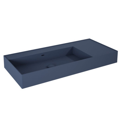 Umywalka ścienna 100 lewa z tworzywa Solid Surface Level navy blue matt Elita (RE041461187030)