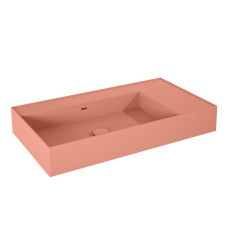 Umywalka ścienna 80 lewa z tworzywa Solid Surface Level terra pink matt Elita (RE041461176600)