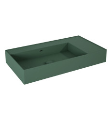 Umywalka ścienna 80 lewa z tworzywa Solid Surface Level forest green matt Elita (RE041461177010)