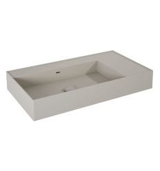 Umywalka ścienna 80 lewa z tworzywa Solid Surface Level fume matt Elita (RE041461177020)