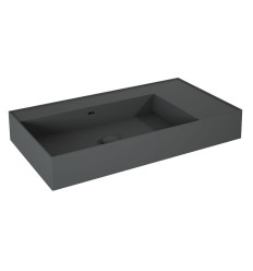 Umywalka ścienna 80 lewa z tworzywa Solid Surface Level anthracite matt Elita (RE041461176010)