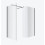 Kabina prysznicowa walk-in 100x93 Vidoq czarny mat Excellent (KAEX.1507.K.1000.0930.BL)