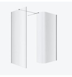 Kabina prysznicowa walk-in 90x93 Vidoq chrom Excellent (KAEX.1507.K.0900.0930.CR)