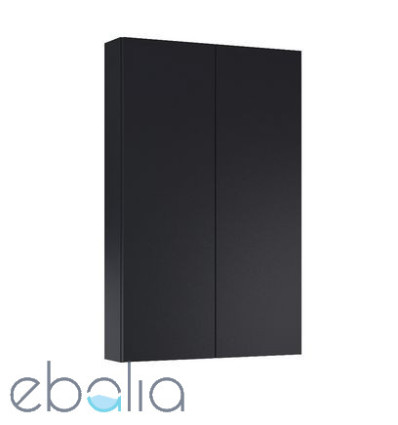 Szafka wisząca z 2 drzwiami 50 cm Extra slim czarny mat Roca (A857960532)