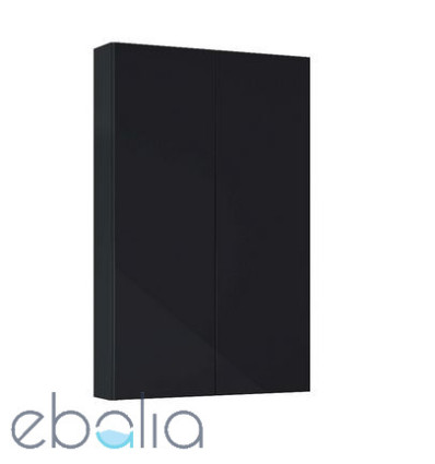 Szafka wisząca z 2 drzwiami 50 cm Extra slim czarny połysk Roca (A857960351)