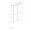 Szafka wisząca z 2 drzwiami 50 cm Extra slim antracyt połysk Roca (A857960153)