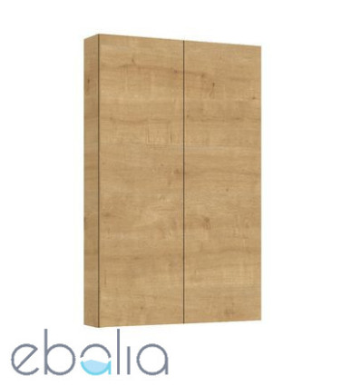 Szafka wisząca z 2 drzwiami 50 cm Extra slim jasny dąb Roca (A857960464)