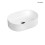 Umywalka 45x30 cm owalna nablatowa z powłoką SmartClean biała Lom Thin Oltens (40827000)