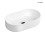 Umywalka 52x30 cm owalna nablatowa z powłoką SmartClean biała Lom Thin Oltens (40828000)