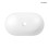 Umywalka 52x30 cm owalna nablatowa z powłoką SmartClean biała Lom Thin Oltens (40828000)