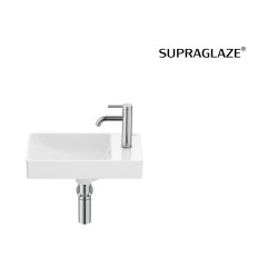 Mała umywalka ścienna 45 cm Compacto Fineceramic Ona Roca (A327681S00)
