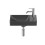 Mała umywalka ścienna 45 cm Compacto Fineceramic Ona czarny mat Roca (A327681080)