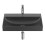 Umywalka ścienna 60 cm FINECERAMIC Ona czarny mat Roca (A327686080)