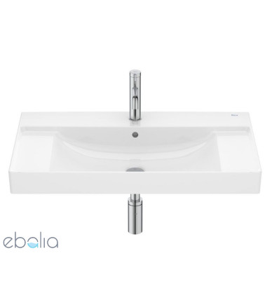 Umywalka meblowa 80x46 cm Fineceramic Ona czarny mat Roca (A32768H004)
