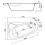 Wanna asymetryczna 170x100 Lewa Sicilia Cersanit (S301-097)
