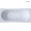 Wanna 180x80 cm prostokątna akrylowa biała Lykke Oltens (10014000)